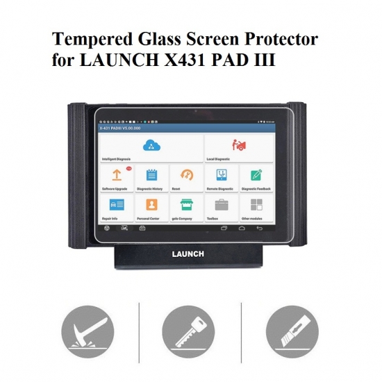 Tempered Glass Screen Protector for LAUNCH X431 PAD III PAD3 - Click Image to Close